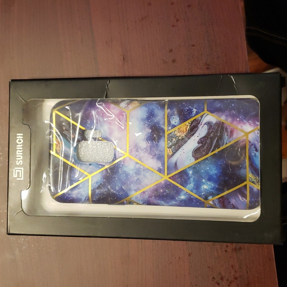 NEW AND UNUSED Suritch Space Blue Galaxy S9 Phone Case